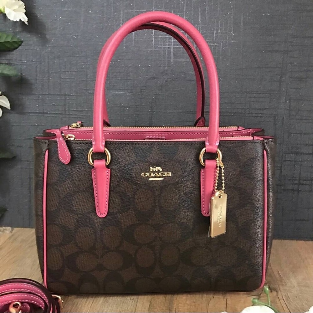 Authentic Coach Surrey Carryall Signature Canvas